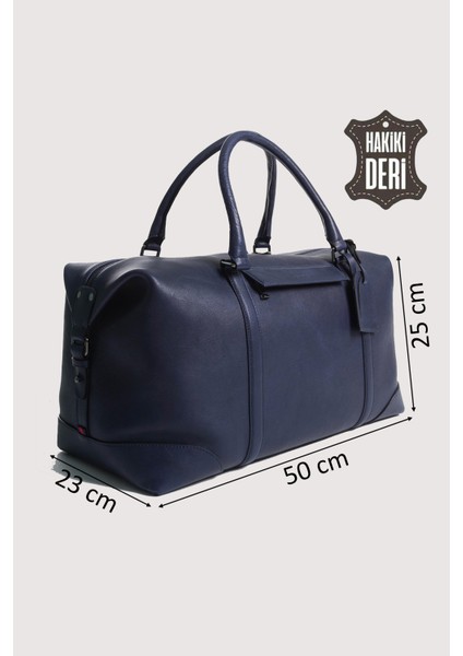Hakiki Deri Erkek Valiz Çantası Lacivert SMR6788 fiyatları
