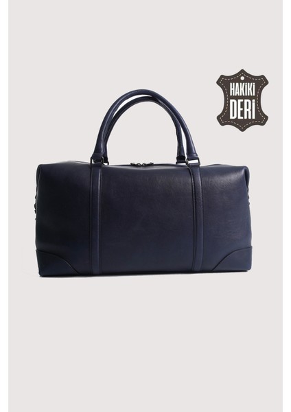 Hakiki Deri Erkek Valiz Çantası Lacivert SMR6788 modelleri