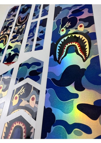 Supreme Bisiklet Sticker Seti 12 Parça – Renkli Maşa Kadro Etiketi Hologram fiyatları