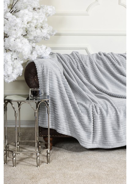 Anna Battaniye Çift Kişilik Wellsoft (180X220 Cm) Gri fırsatları