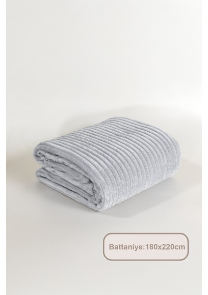 Anna Battaniye Çift Kişilik Wellsoft (180X220 Cm) Gri indirimleri