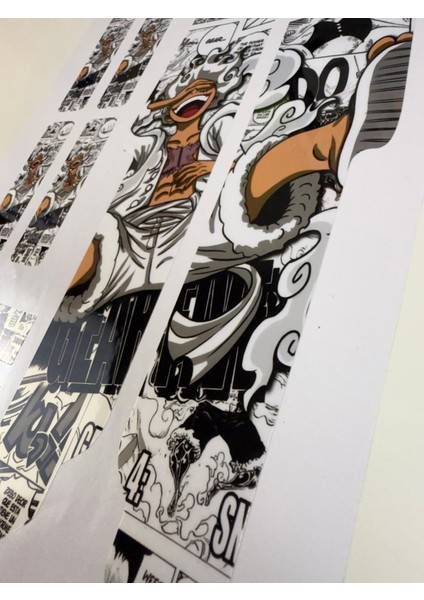 One Piece Luffy Bisiklet Sticker Seti 9 Parça – Renkli Maşa Kadro Etiketi modelleri