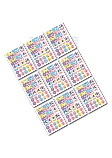 "kişiye Özel Defter Isim Etiketi – Labubu Çıkartma Seti (Okul Etiketi, 24 Adet)" modelleri