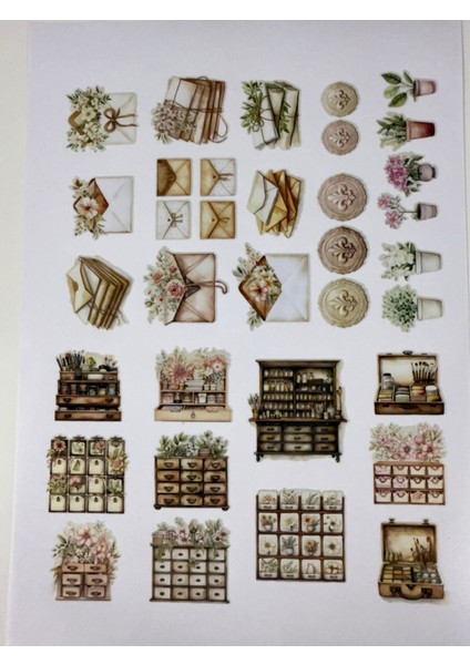 “bullet Journal Sticker – Defter ve Planlayıcı Çıkartma Seti” 1 Sayfa A4