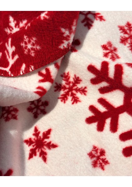 Kar Taneleri Kırmızı Battaniye (130X170 Cm) fiyatları