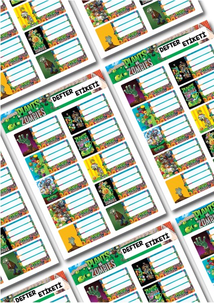 Bitkiler ve Zombiler Defter Etiketi fiyatları