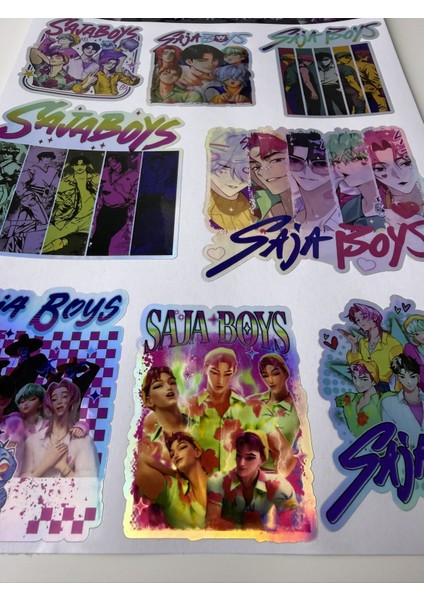 Kpop Demon Hunters Sticker Seti | Holografik K-Pop Anime Karakter fiyatları