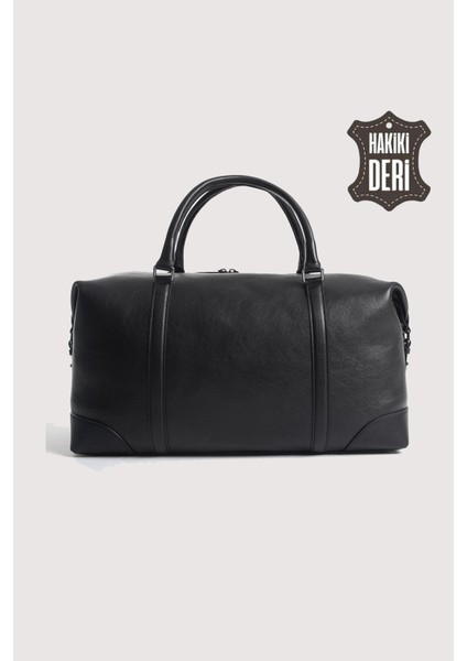 Hakiki Deri Erkek Valiz Çantası Siyah SMR6788 modelleri