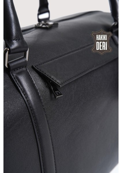 Hakiki Deri Erkek Valiz Çantası Siyah SMR6788 indirimleri