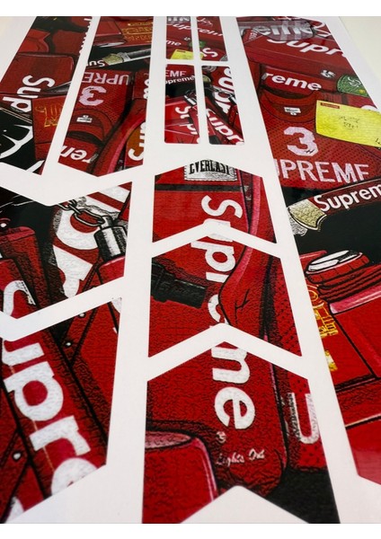 Supreme Bisiklet Sticker Seti 9 Parça – Renkli Maşa Kadro Etiketi fiyatları