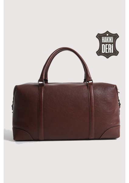 Hakiki Deri Erkek Valiz Çantası Taba SMR6788 modelleri