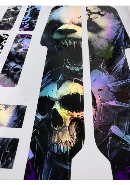 Bear Bisiklet Sticker Seti 9 Parça – Renkli Maşa Kadro Etiketi Hologram fırsatları