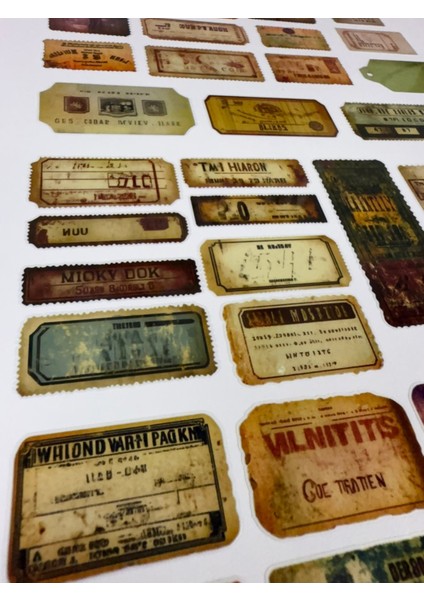 “bullet Journal Sticker – Defter ve Planlayıcı Çıkartma Seti” 1 Sayfa A4