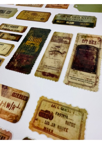 “bullet Journal Sticker – Defter ve Planlayıcı Çıkartma Seti” 1 Sayfa A4 modelleri