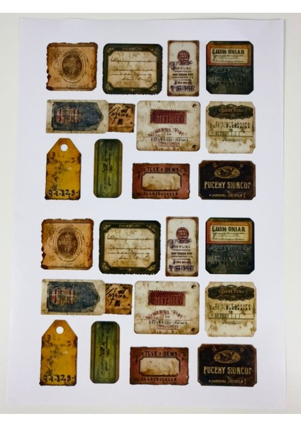 “bullet Journal Sticker – Defter ve Planlayıcı Çıkartma Seti” 1 Sayfa A4