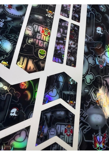 Stc Bomb Bisiklet Sticker Seti 12 Parça – Renkli Maşa Kadro Etiketi Hologram fiyatları