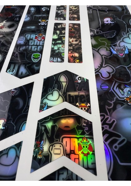 Stc Bomb Bisiklet Sticker Seti 12 Parça – Renkli Maşa Kadro Etiketi Hologram fırsatları