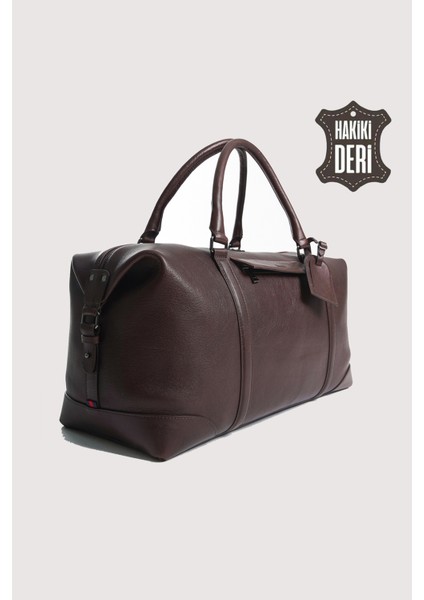 Hakiki Deri Erkek Valiz Çantası Kahverengi SMR6788 fırsatları