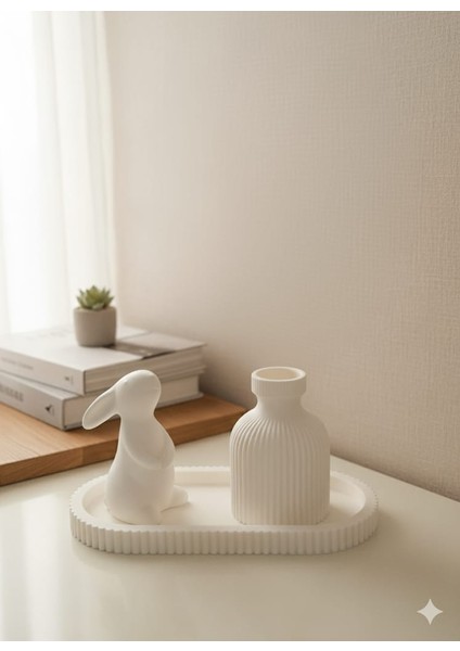 Vazo Biblo ve Tepsi Seti Dekoratif fırsatları