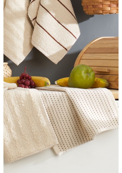 Sophia Mutfak Havlusu 6 Adet (45X30 Cm) Bej fiyatları