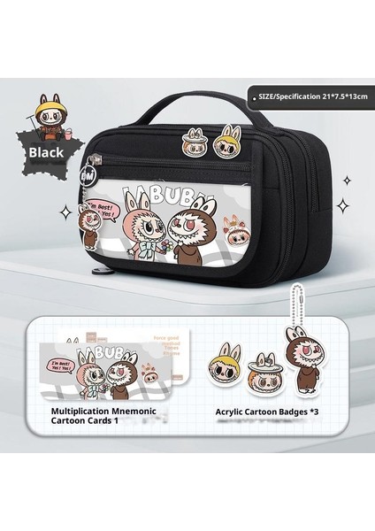 Ilkokul Kızları Için Sevimli Kalem Kutusu, Büyük Kapasiteli, Yüksek Değerli Kalem Çantası (Yurt Dışından)