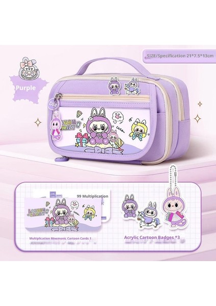 Ilkokul Kızları Için Sevimli Kalem Kutusu, Büyük Kapasiteli, Yüksek Değerli Kalem Çantası (Yurt Dışından)