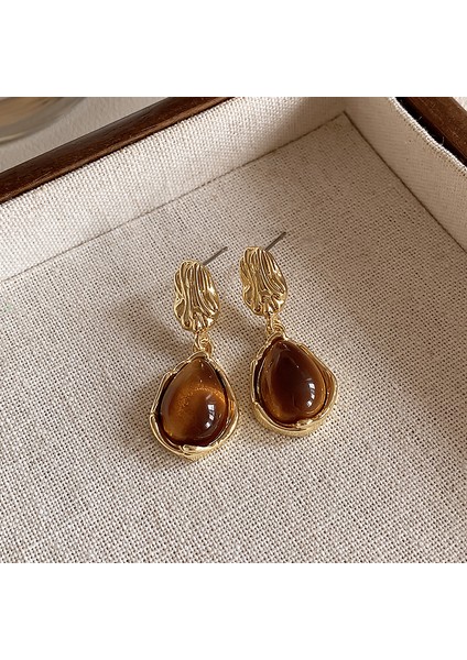 Fransız Hafif Lüks Vintage Merad Kehri Köri Küpeler Kadın Mizaç Tırnak Niş Hafif Lüks Tasarım Üst Düzey Aksesuar Duygusu (Yurt Dışından)