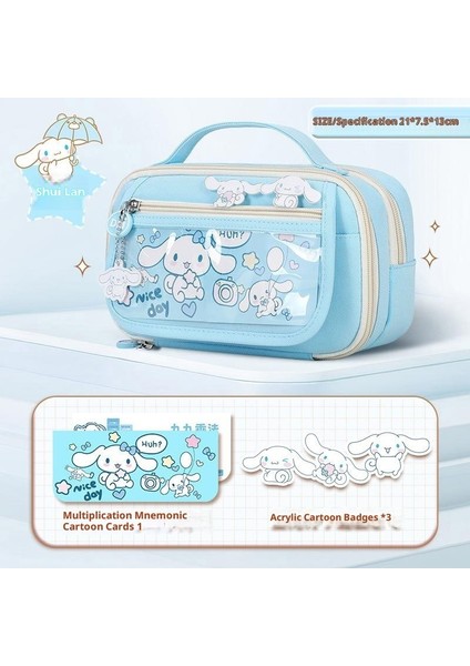 Ilkokul Kızları Için Sevimli Kalem Kutusu, Büyük Kapasiteli, Yüksek Değerli Kalem Çantası (Yurt Dışından)