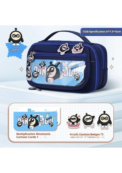 Ilkokul Kızları Için Sevimli Kalem Kutusu, Büyük Kapasiteli, Yüksek Değerli Kalem Çantası (Yurt Dışından)