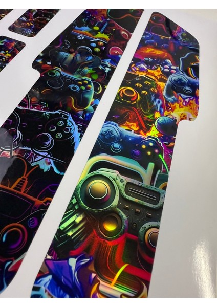 Game Bisiklet Sticker Seti 9 Parça – Renkli Maşa Kadro Etiketi Hologram fırsatları