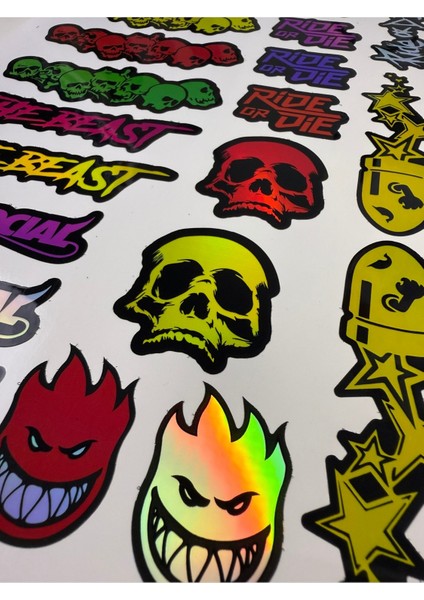 20 Parça Bisiklet Sticker Seti – Ride Or Die, The Beast & Antisocial (Hologram) indirimleri