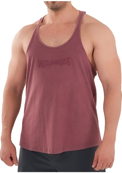 Kingsize Darksteel Antik Yıkamalı Atlet Bordo