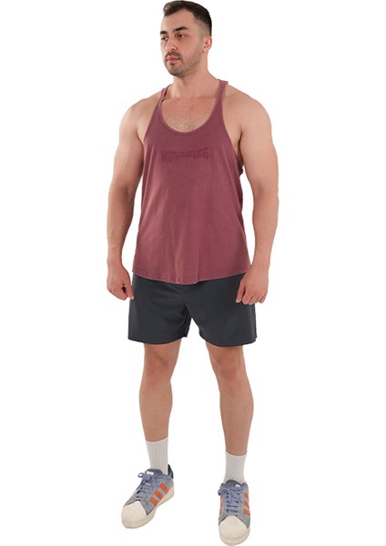 Kingsize Darksteel Antik Yıkamalı Atlet Bordo modelleri