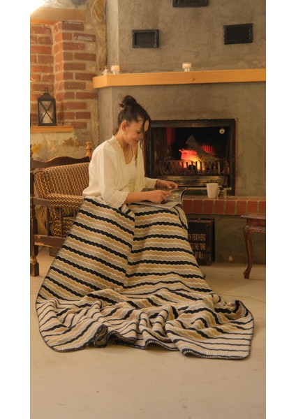 Sıcak Dalgalar Pamuk Battaniye (150X200 Cm)