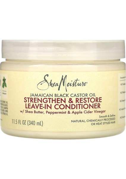 Jamaican Black Castor Oil Güçlendirici ve Onarıcı Durulanmayan Saç Kremi 340ML