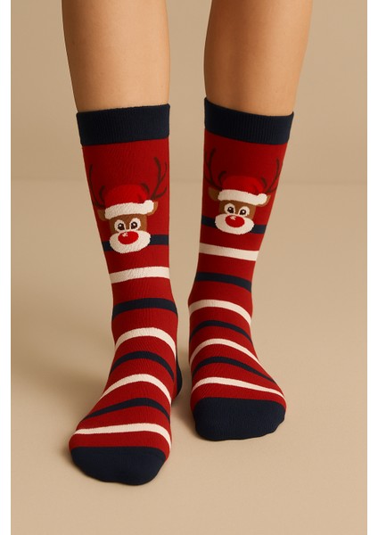 Yılbaşı Soket Çorap Kırmızı fırsatları