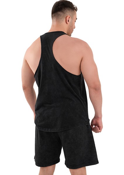 Kingsize Darksteel Antik Yıkamalı Atlet Siyah fiyatları