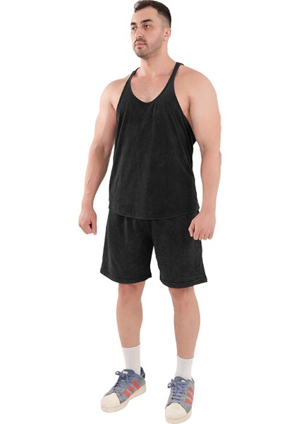 Kingsize Darksteel Antik Yıkamalı Atlet Siyah modelleri