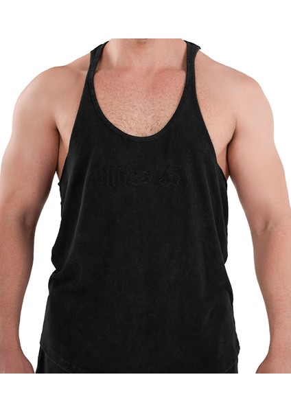 Kingsize Darksteel Antik Yıkamalı Atlet Siyah fırsatları