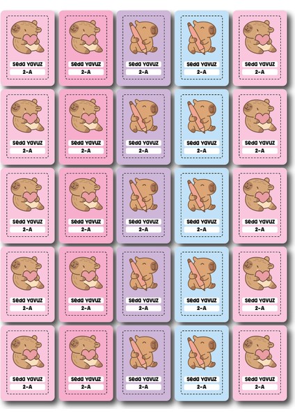 Capybara Okul Sticker Seti – Ders Programı, Defter, Kalem ve Malzeme Etiketleri (81 Parça) fırsatları