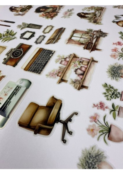 “bullet Journal Sticker – Defter ve Planlayıcı Çıkartma Seti” 1 Sayfa A4 modelleri