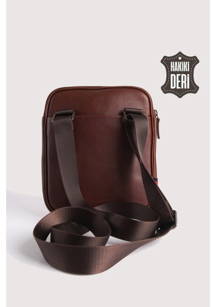 Hakiki Deri Erkek Postacı Çantası Taba SMR9250 modelleri