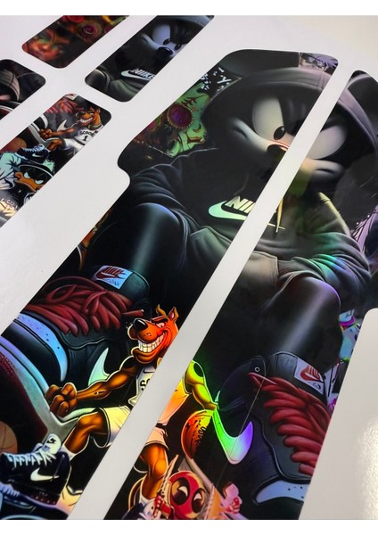 Dark Bisiklet Sticker Seti 9 Parça – Renkli Maşa Kadro Etiketi Hologram modelleri