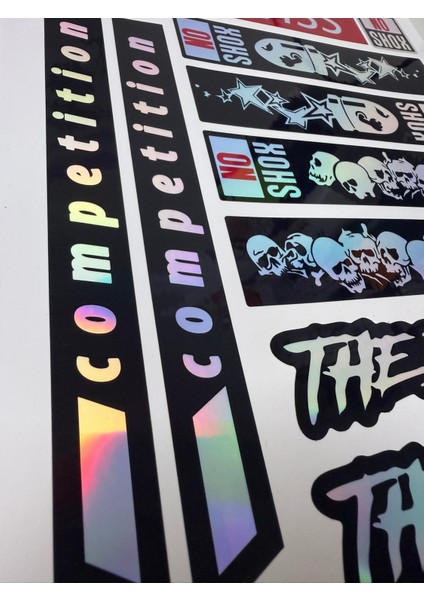 10 Parça Bisiklet Sticker Seti – No Shox & The Beast Temalı Dayanıklı (Suya ve Güneşe Dayanıklı) indirimleri