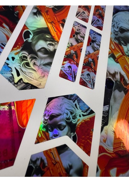 Angel Bisiklet Sticker Seti 9 Parça – Renkli Maşa Kadro Etiketi Hologram fiyatları