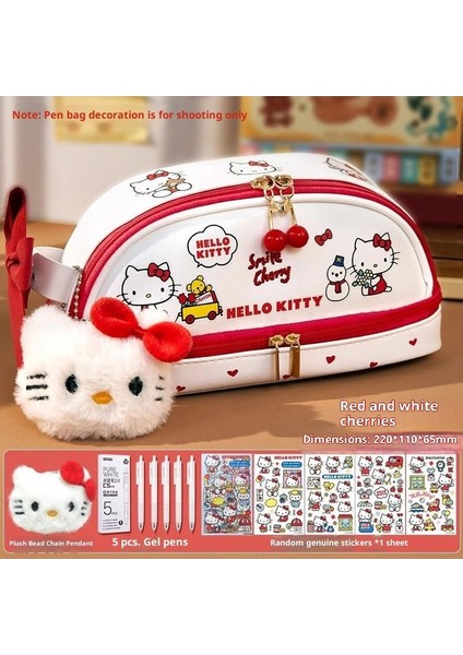 Ilkokul Kızları Için Kedi Temalı Kalem Kutusu, Büyük Kapasiteli, Sevimli ve Şık Kalem Kutusu (Yurt Dışından)