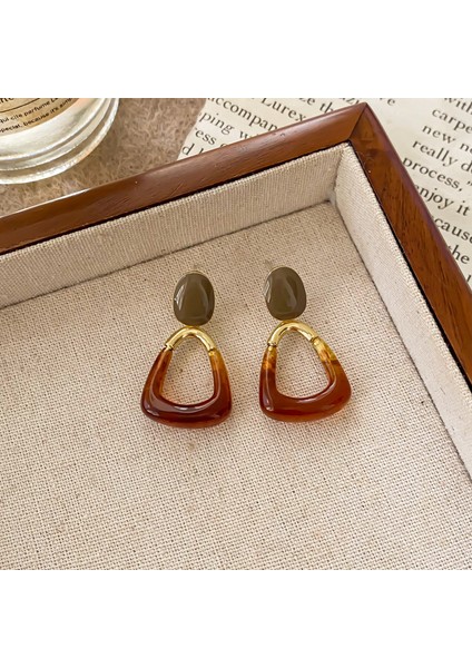 Fransız Hafif Lüks Vintage Merad Kehri Köri Küpeler Kadın Mizaç Tırnak Niş Hafif Lüks Tasarım Üst Düzey Aksesuar Duygusu (Yurt Dışından)