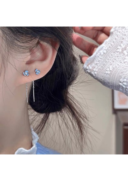 Tatlı ve Havalı Stil Seki Kız Düz Halka Küpeler Yeni Basit Yuvarlak Yüz Küpeleri Benzersiz Daire Küpeler (Yurt Dışından)