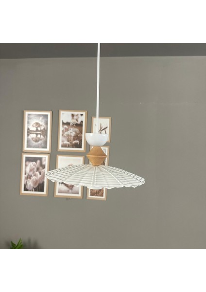 Moriva Beyaz Metal Avize Q Şapka Başlık Tekli Rustik Cafe Modern Sarkıt Aydınlatma fiyatları