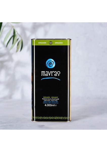 Organik Natürel Sızma Zeytinyağı - Erken Hasat 4 Litre